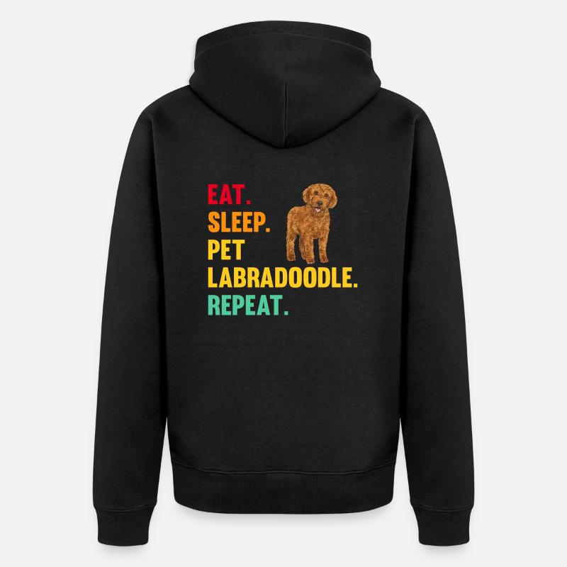 Labradoodle Chien - Veste à capuche bio Premium Unisexe - noir