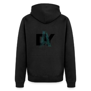 Sans titre 1 - Veste à capuche bio Premium Unisexe - noir - Dos - Nico (187cm)