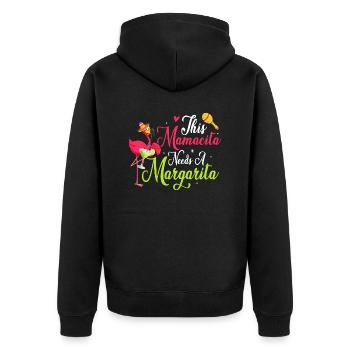 Cette mamacita a besoin d’une partie Margarita Cinco de Mayo - Veste à capuche bio Premium Unisexe - noir - Dos - Nico (187cm)