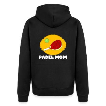 Padel Paddle Raquette Tennis Sport I Cadeau - Veste à capuche bio Premium Unisexe - noir - Dos - Nico (187cm)