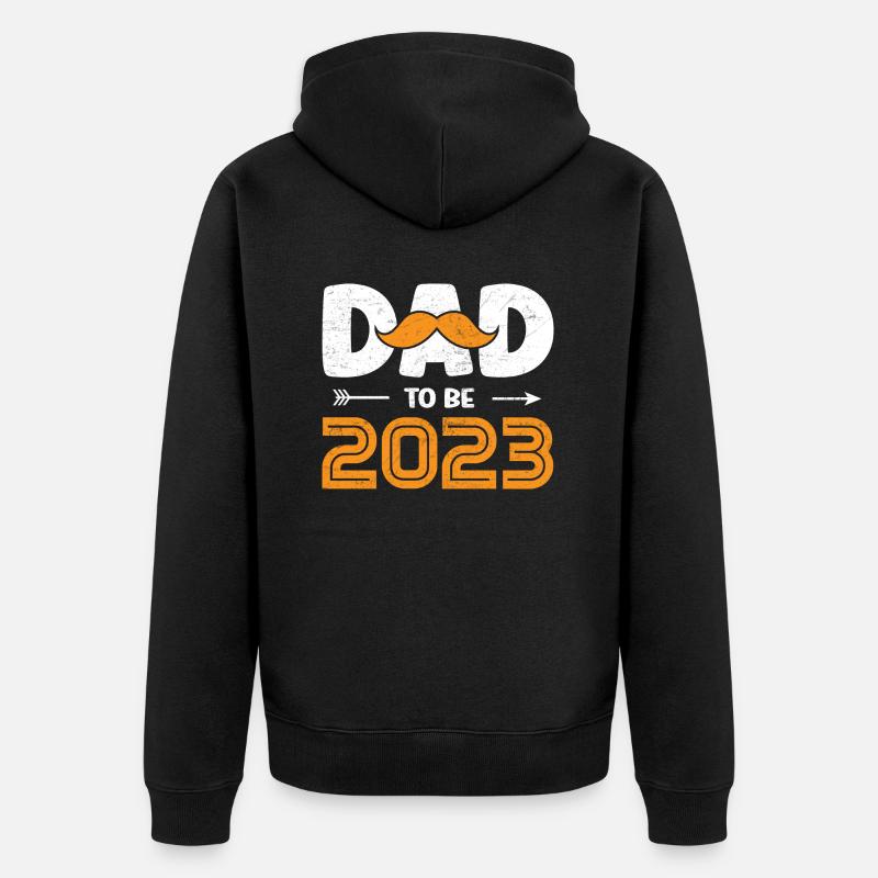 Devenir père en 2023 - Veste à capuche bio Premium Unisexe - noir
