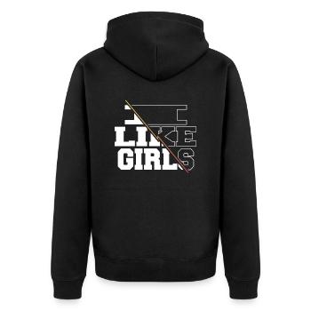 Political Equal Rights Gift Idea Female 2019 - Unisex Premium Organic Zip Hoodie - black - Back - Nico (187cm)