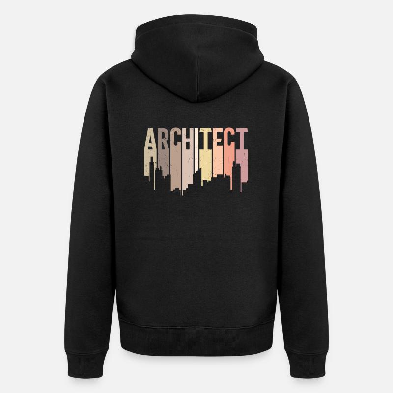 Architecte - Veste à capuche bio Premium Unisexe - noir