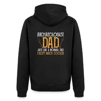 Archéologie Cadeau Archéologue - Veste à capuche bio Premium Unisexe - noir - Dos - Nico (187cm)