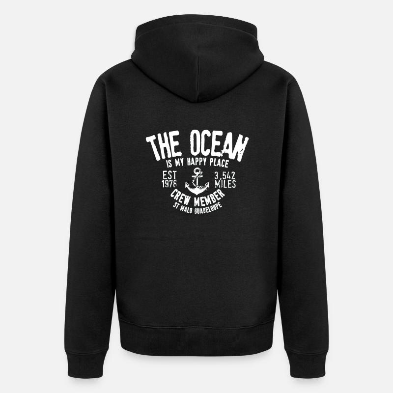French Transat rum regatta - Veste à capuche bio Premium Unisexe - noir