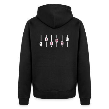 1992 Anniversaire Ingénieur du son DJ Disco - Veste à capuche bio Premium Unisexe - noir - Dos - Nico (187cm)