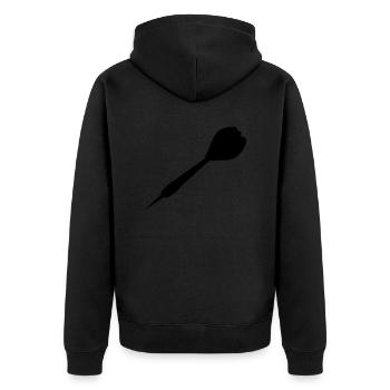 Darts Darts Dartboard Darts Darts Players Sport - Unisex Premium Organic Zip Hoodie - black - Back - Nico (187cm)