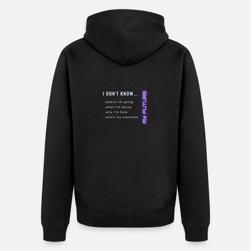 Future - Unisex Premium Bio Zip Hoodie - Schwarz