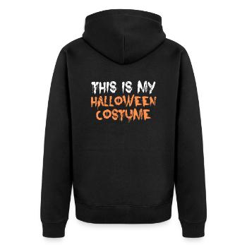 Ceci est mon costume d’Halloween t-shirt costume costume - Veste à capuche bio Premium Unisexe - noir - Dos - Nico (187cm)