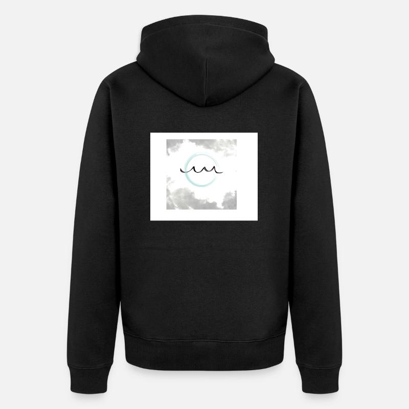 feelings - Unisex Premium Bio Zip Hoodie - Schwarz