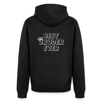 Meilleur frère de tous les temps 1 - Veste à capuche bio Premium Unisexe - noir - Dos - Nico (187cm)