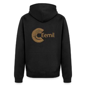 Pour Eemil - Veste à capuche bio Premium Unisexe - noir - Dos - Nico (187cm)
