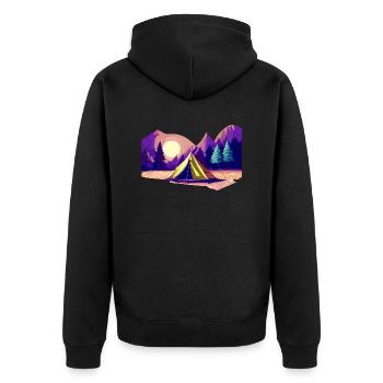 Camping Gift Caravan Camp Camping Camper Camping-car - Veste à capuche bio Premium Unisexe - noir - Dos - Nico (187cm)