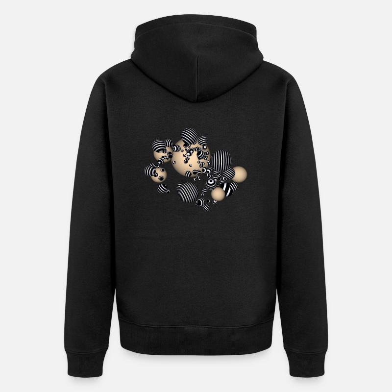 Amas globulaire - Veste à capuche bio Premium Unisexe - noir
