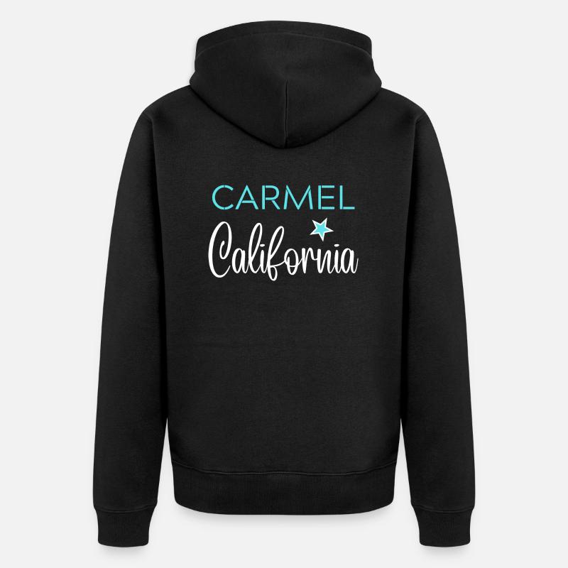 CARMEL California - Veste à capuche bio Premium Unisexe - noir