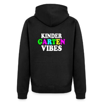 kindergarten vibes - Veste à capuche bio Premium Unisexe - noir - Dos - Nico (187cm)