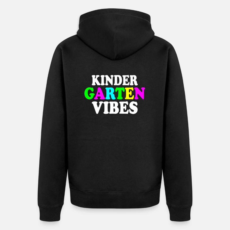 kindergarten vibes - Veste à capuche bio Premium Unisexe - noir