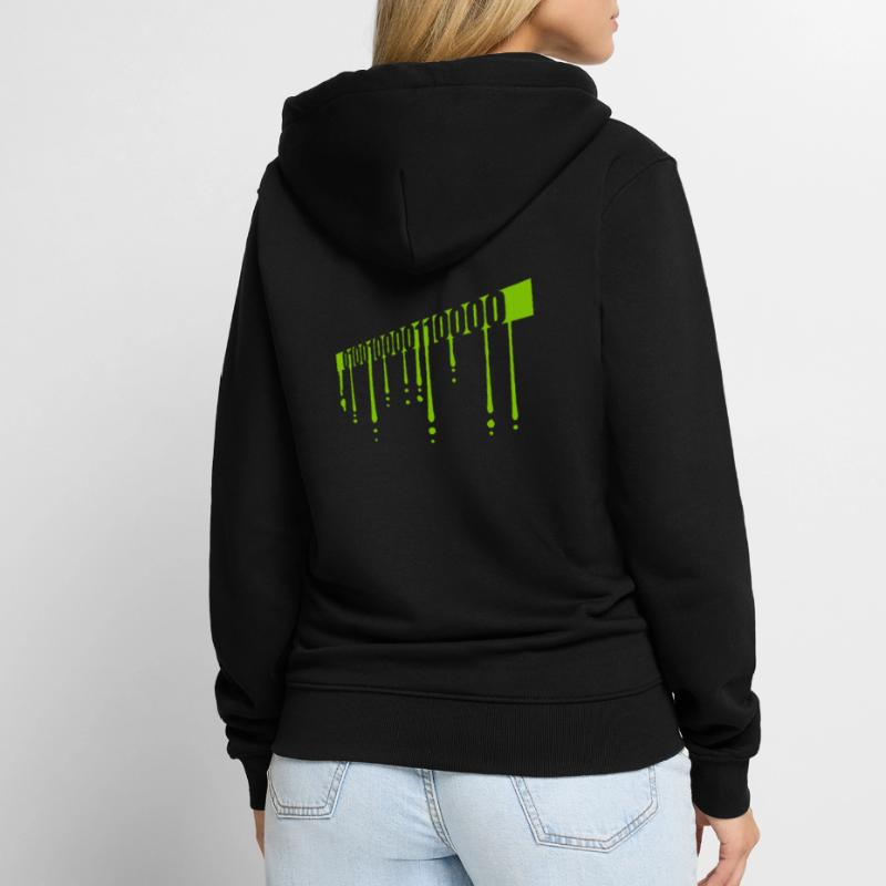 Langage de programme de code binaire Veste à capuche bio Premium Unisexe