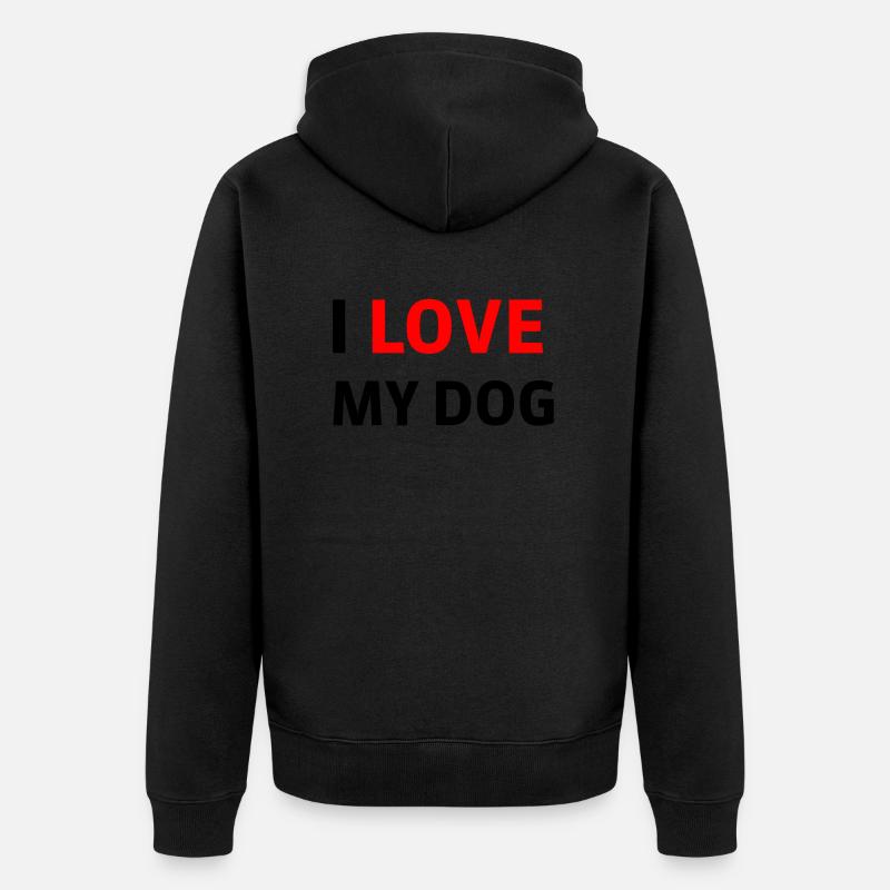 Hund Chien - Veste à capuche bio Premium Unisexe - noir