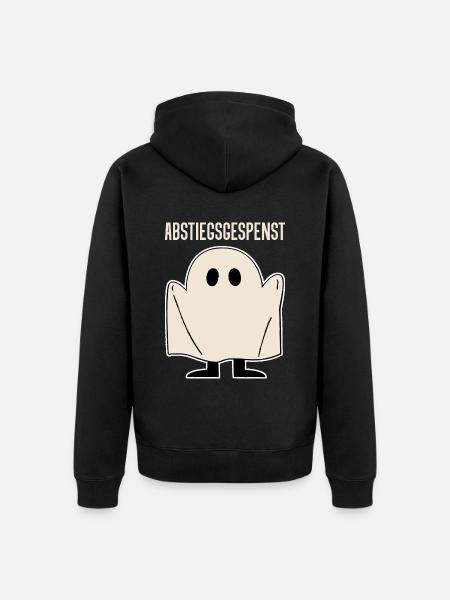Abstiegsgespenst - Unisex Premium Bio Zip Hoodie - Schwarz