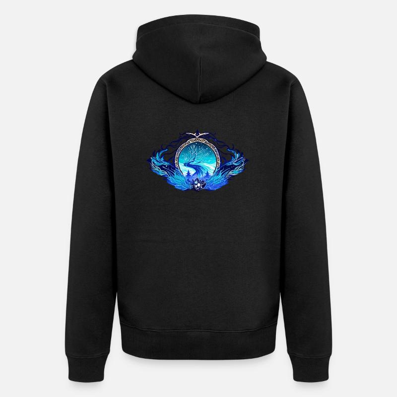 Froid hivernal - Veste à capuche bio Premium Unisexe - noir