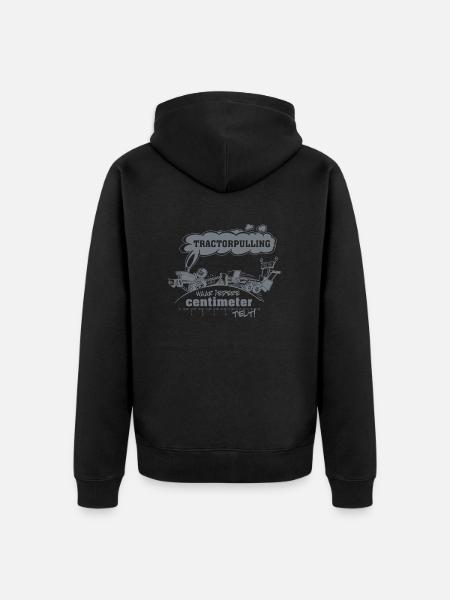 TP, wo jeder Zentimeter Licht zählt - Unisex Premium Bio Zip Hoodie - Schwarz