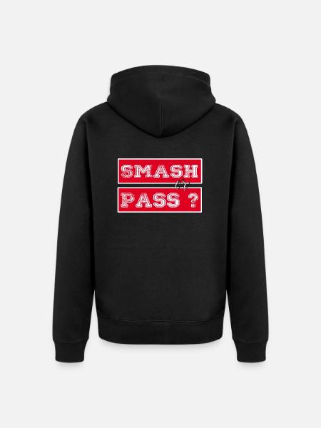 Smash or Pass - Unisex Premium Bio Zip Hoodie - Schwarz