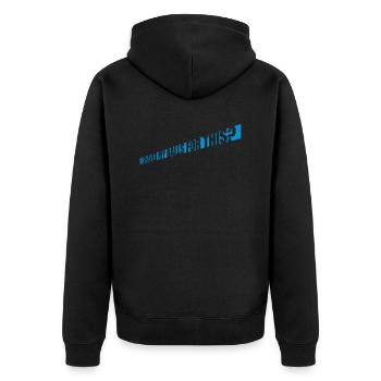 Je me suis rasé les couilles - Veste à capuche bio Premium Unisexe - noir - Dos - Nico (187cm)