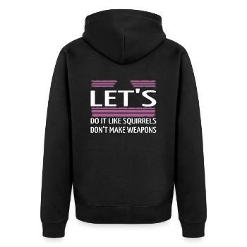 Déclaration de fierté Hippie Festival Cadeau Anniversaire - Veste à capuche bio Premium Unisexe - noir - Dos - Nico (187cm)