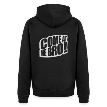 Viens à moi bro - Veste à capuche bio Premium Unisexe - noir - Dos - Nico (187cm)