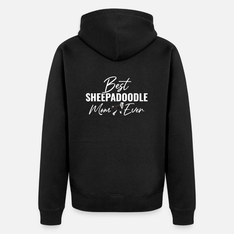 Sheepadoodle Doodle Dog - Veste à capuche bio Premium Unisexe - noir