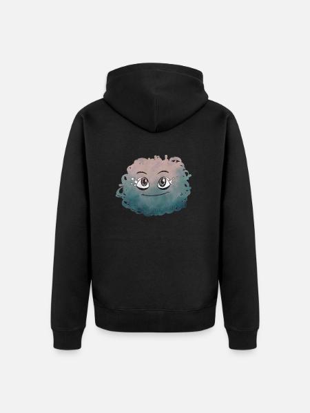 Little Pelota Monster n°8 - Unisex Premium Organic Zip Hoodie - black
