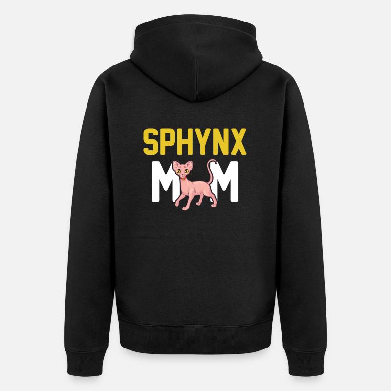 Sphynx Chat 2 - Veste à capuche bio Premium Unisexe - noir
