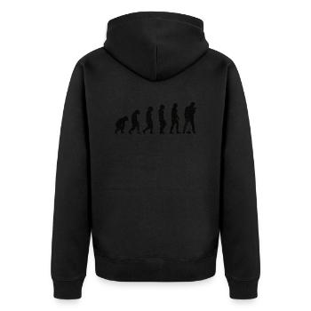 Singer Vocals Musicians Band Singing Hobby Singers - Unisex Premium Organic Zip Hoodie - black - Back - Nico (187cm)