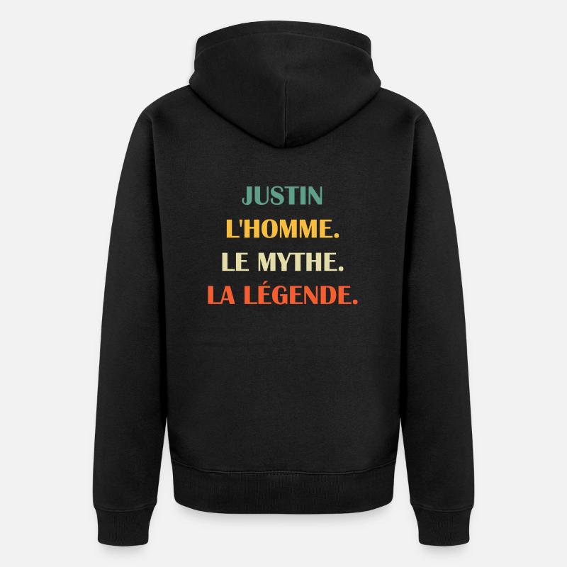 jUSTIN - Veste à capuche bio Premium Unisexe - noir