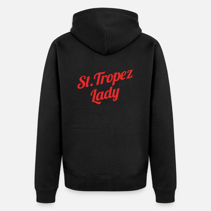 Dame de Saint-Tropez - Veste à capuche bio Premium Unisexe - noir