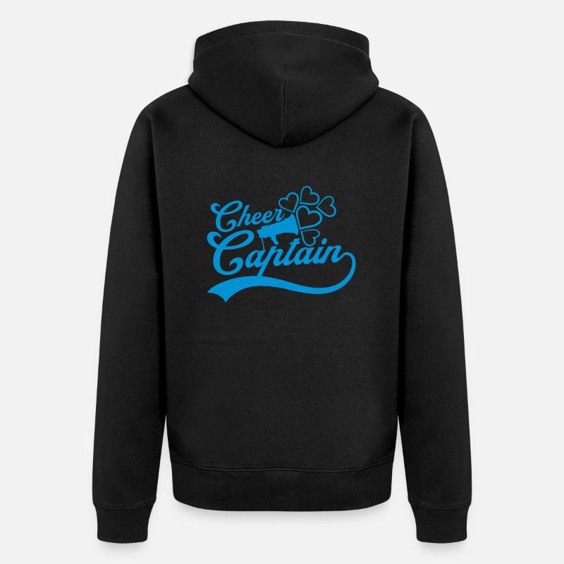 Capitaine Megafon de l’équipe Cheer - Veste à capuche bio Premium Unisexe - noir