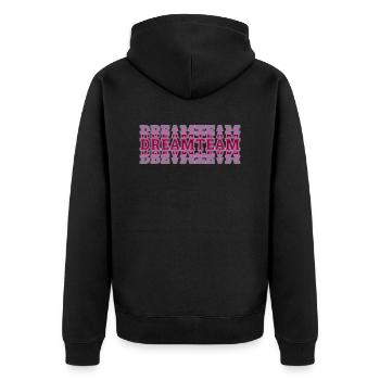 équipe de rêve - Veste à capuche bio Premium Unisexe - noir - Dos - Nico (187cm)