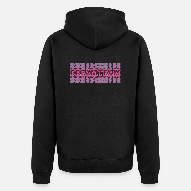 équipe de rêve - Veste à capuche bio Premium Unisexe - noir