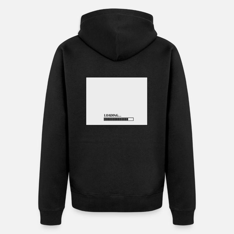 Loading Page - Unisex Premium Bio Zip Hoodie - Schwarz