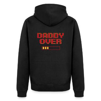 daddy over - Veste à capuche bio Premium Unisexe - noir - Dos - Nico (187cm)