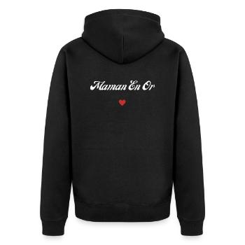 maman en or - Veste à capuche bio Premium Unisexe - noir - Dos - Nico (187cm)