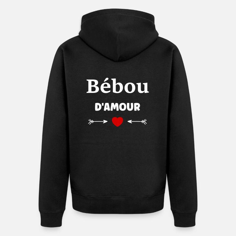 Bébou - Veste à capuche bio Premium Unisexe - noir
