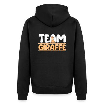 Girafe Girafe - Veste à capuche bio Premium Unisexe - noir - Dos - Nico (187cm)