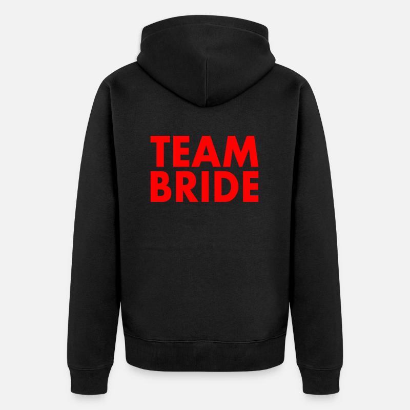 Team bride - Veste à capuche bio Premium Unisexe - noir