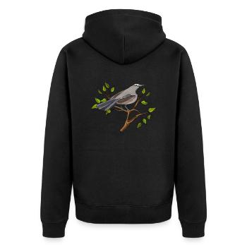 Oiseau - Veste à capuche bio Premium Unisexe - noir - Dos - Nico (187cm)