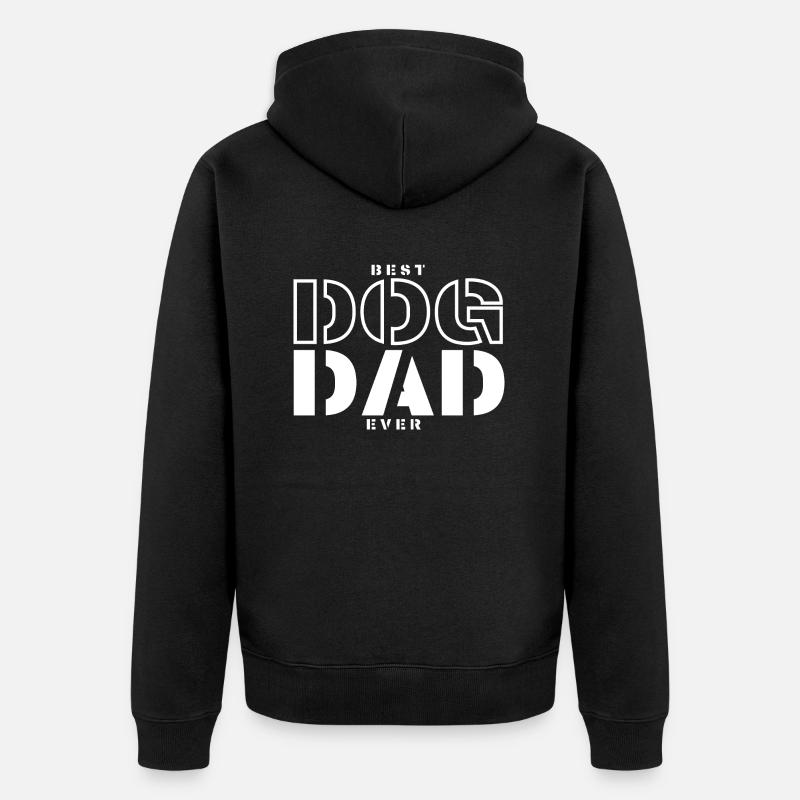 Daddy Dog - Veste à capuche bio Premium Unisexe - noir