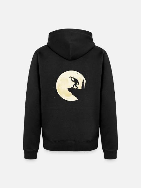 Drohne Drohnenpilot Yeti Bigfoot - Unisex Premium Bio Zip Hoodie - Schwarz