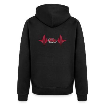 Puls Steak Grillmeister Barbecue - Veste à capuche bio Premium Unisexe - noir - Dos - Nico (187cm)