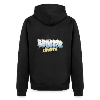 AMORE, BROCCIU è LIBERTA - Veste à capuche bio Premium Unisexe - noir - Dos - Nico (187cm)